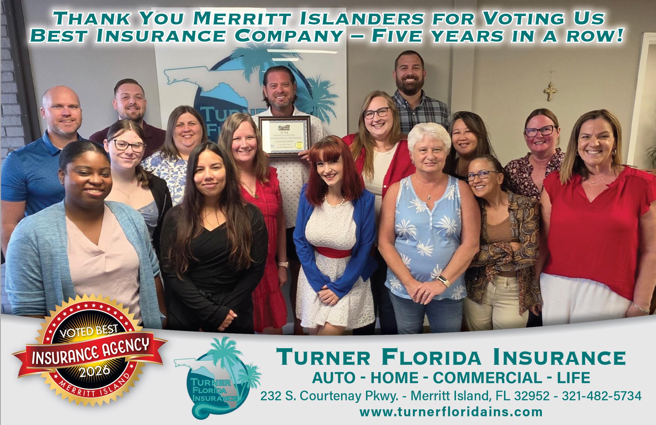 Voted Best Insurance Agency 2026 Merritt Island - Five Years in a Row